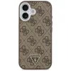 Guess - Keménytok 4G Háromszög Logó MagSafe (GUHMP17SP4TSRCMW) - iPhone 17 - Barna