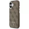 Guess - Keménytok 4G Háromszög Logó MagSafe (GUHMP17SP4TSRCMW) - iPhone 17 - Barna