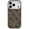 Guess - Keménytok 4G Háromszög Logó MagSafe (GUHMP17LP4TSRCMW) - iPhone 17 Pro - Barna