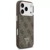 Guess - Keménytok 4G Háromszög Logó MagSafe (GUHMP17LP4TSRCMW) - iPhone 17 Pro - Barna