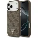 Guess - Keménytok 4G Háromszög Logó MagSafe (GUHMP17XP4TSRCMW) - iPhone 17 Pro Max - Barna