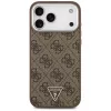 Guess - Keménytok 4G Háromszög Logó MagSafe (GUHMP17XP4TSRCMW) - iPhone 17 Pro Max - Barna