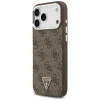 Guess - Keménytok 4G Háromszög Logó MagSafe (GUHMP17XP4TSRCMW) - iPhone 17 Pro Max - Barna