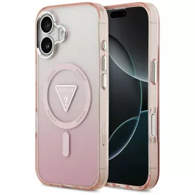   Guess - IML Átmenetes Háromszög Logó MagSafe (GUHMP17SHGTMLCGP) - iPhone 17 - Rózsaszín