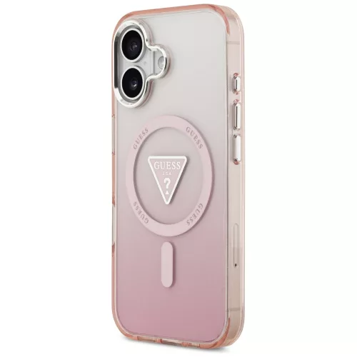 Guess - IML Átmenetes Háromszög Logó MagSafe (GUHMP17SHGTMLCGP) - iPhone 17 - Rózsaszín