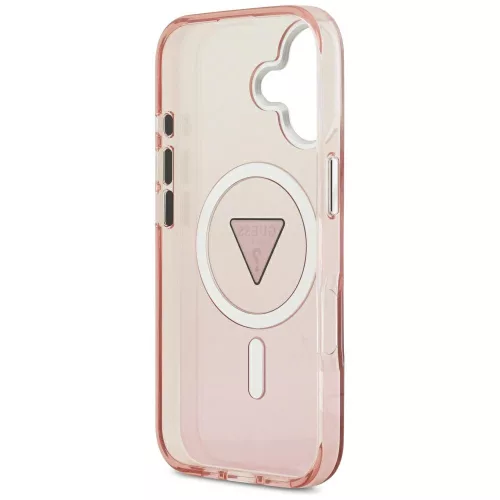 Guess - IML Átmenetes Háromszög Logó MagSafe (GUHMP17SHGTMLCGP) - iPhone 17 - Rózsaszín