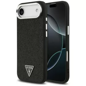   Guess - Csillámos Háromszög Logó MagSafe (GUHMP17MPFGTSCMK) - iPhone 17 Air - Fekete