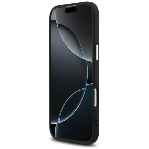 Guess - Csillámos Háromszög Logó MagSafe (GUHMP17MPFGTSCMK) - iPhone 17 Air - Fekete