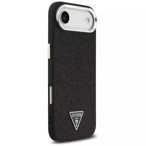 Guess - Csillámos Háromszög Logó MagSafe (GUHMP17MPFGTSCMK) - iPhone 17 Air - Fekete