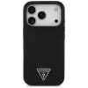 Guess - Silicone Triangle Logo MagSafe (GUHMP17LSCTRLMK) - iPhone 17 Pro - Black