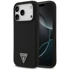   Guess - Silicone Triangle Logo MagSafe (GUHMP17XSCTRLMK) - iPhone 17 Pro Max - Black