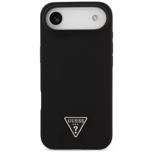 Guess - Silicone Triangle Logo MagSafe (GUHMP17MSCTRLMK) - iPhone 17 Air - Black