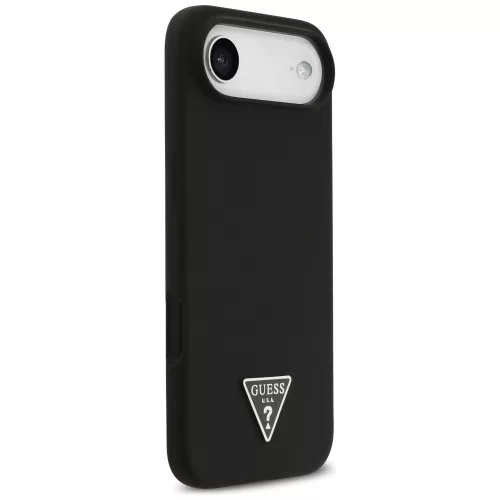 Guess - Silicone Triangle Logo MagSafe (GUHMP17MSCTRLMK) - iPhone 17 Air - Black