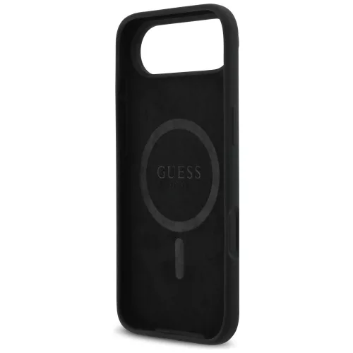 Guess - Silicone Triangle Logo MagSafe (GUHMP17MSCTRLMK) - iPhone 17 Air - Black