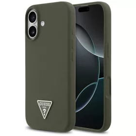   Guess - Silicone Triangle Logo MagSafe (GUHMP17SSCTRLMA) - iPhone 17 - Khaki