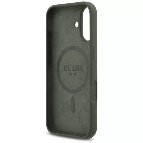 Guess - Silicone Triangle Logo MagSafe (GUHMP17SSCTRLMA) - iPhone 17 - Khaki