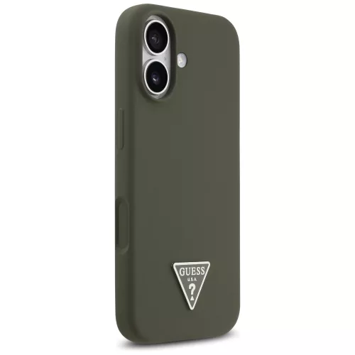 Guess - Silicone Triangle Logo MagSafe (GUHMP17SSCTRLMA) - iPhone 17 - Khaki