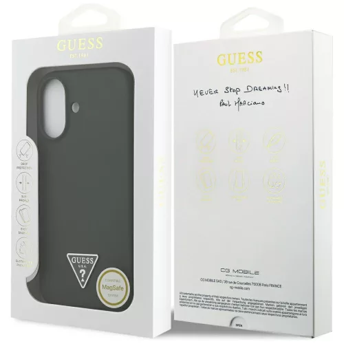 Guess - Silicone Triangle Logo MagSafe (GUHMP17SSCTRLMA) - iPhone 17 - Khaki