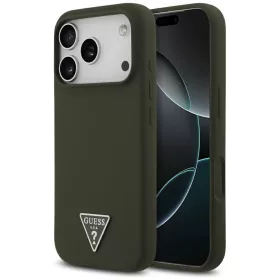   Guess - Szilikon Háromszög Logó MagSafe (GUHMP17LSCTRLMA) - iPhone 17 Pro - Khaki