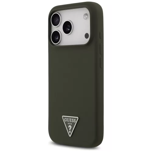 Guess - Szilikon Háromszög Logó MagSafe (GUHMP17LSCTRLMA) - iPhone 17 Pro - Khaki