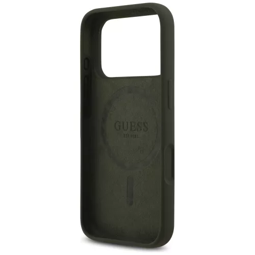 Guess - Szilikon Háromszög Logó MagSafe (GUHMP17LSCTRLMA) - iPhone 17 Pro - Khaki