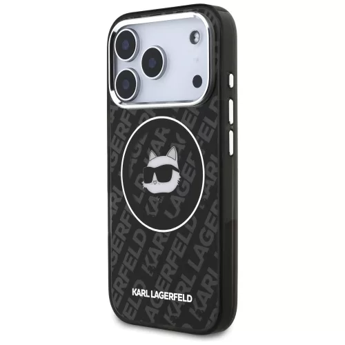 Karl Lagerfeld - IML MagSafe (KLHMP17LHMKBCHOK) - iPhone 17 Pro - Black Choupette's Head