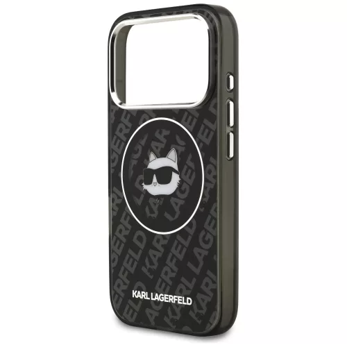 Karl Lagerfeld - IML MagSafe (KLHMP17LHMKBCHOK) - iPhone 17 Pro - Black Choupette's Head