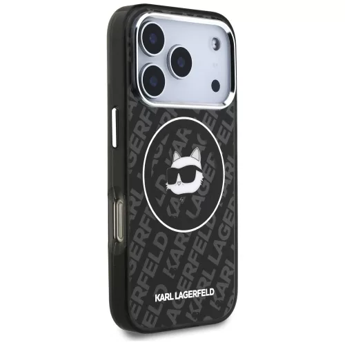Karl Lagerfeld - IML MagSafe (KLHMP17LHMKBCHOK) - iPhone 17 Pro - Black Choupette's Head