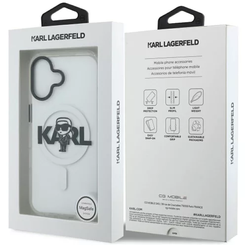 Karl Lagerfeld - IML MagSafe Sketch Logo (KLHMP17SHGKIGKBT) - iPhone 17 - Transparent Karl