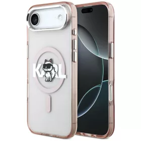   Karl Lagerfeld - IML MagSafe Sketch Logo (KLHMP17MHGCHGKBP) - iPhone 17 Air - Pink Choupette