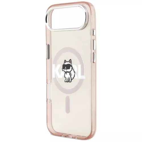 Karl Lagerfeld - IML MagSafe Sketch Logo (KLHMP17MHGCHGKBP) - iPhone 17 Air - Pink Choupette