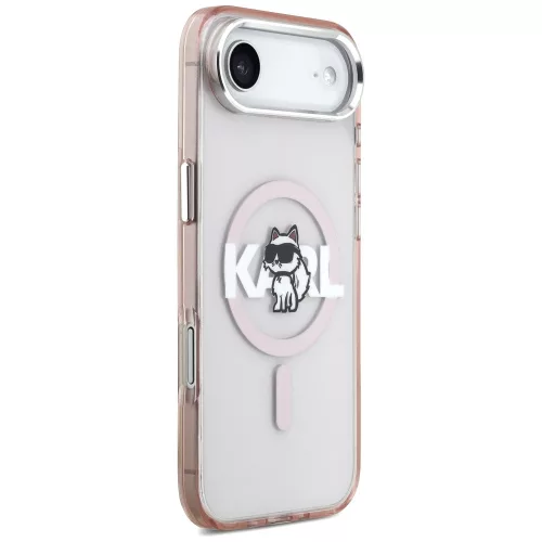 Karl Lagerfeld - IML MagSafe Sketch Logo (KLHMP17MHGCHGKBP) - iPhone 17 Air - Pink Choupette