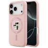 Karl Lagerfeld - Silicone Ring MagSafe (KLHMP17LSCMKCRHP) - iPhone 17 Pro - Pink Karl&Choupette