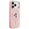 Karl Lagerfeld - Silicone Ring MagSafe (KLHMP17LSCMKCRHP) - iPhone 17 Pro - Pink Karl&Choupette