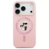 Karl Lagerfeld - Silicone Ring MagSafe (KLHMP17LSCMKCRHP) - iPhone 17 Pro - Pink Karl&Choupette