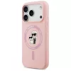 Karl Lagerfeld - Silicone Ring MagSafe (KLHMP17LSCMKCRHP) - iPhone 17 Pro - Pink Karl&Choupette