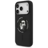 Karl Lagerfeld - Silicone Ring MagSafe (KLHMP17LSCMKCRHK) - iPhone 17 Pro - Black Karl&Choupette