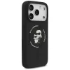 Karl Lagerfeld - Silicone Ring MagSafe (KLHMP17LSCMKCRHK) - iPhone 17 Pro - Black Karl&Choupette