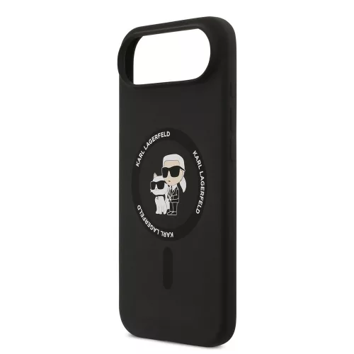 Karl Lagerfeld - Silicone Ring MagSafe (KLHMP17MSCMKCRHK) - iPhone 17 Air - Black Karl&Choupette