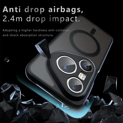 Techsuit - PureFrost MagSafe Ütésálló tok - Huawei Pura 80 Ultra - Matt fekete