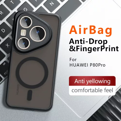 Techsuit - PureFrost MagSafe Ütésálló tok - Huawei Pura 80 Ultra - Matt fekete