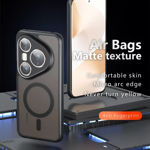 Techsuit - PureFrost MagSafe Ütésálló tok - Huawei Pura 80 Pro - Matt fekete