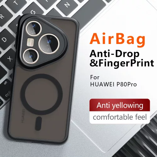 Techsuit - PureFrost MagSafe Ütésálló tok - Huawei Pura 80 Pro - Matt fekete