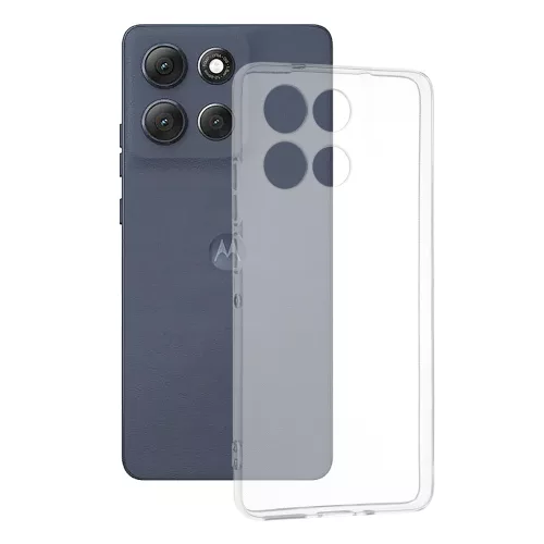 Techsuit - Clear Silicone - Motorola Moto G86 Power - Átlátszó tok