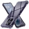 Techsuit - Shockproof Átlátszó Ütésálló Szilikon tok - Motorola Moto G86 Power - Átlátszó fekete