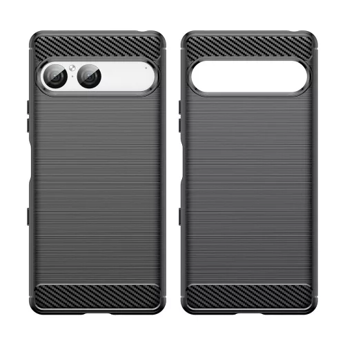 Techsuit - Carbon szilikon tok - Sony Xperia 10 VII - Fekete