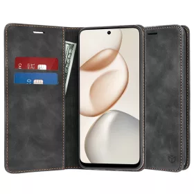   Techsuit - Confy Cover kinyitható tok - Honor 400 Smart 5G / 400 Smart 4G / X7d 4G - Fekete