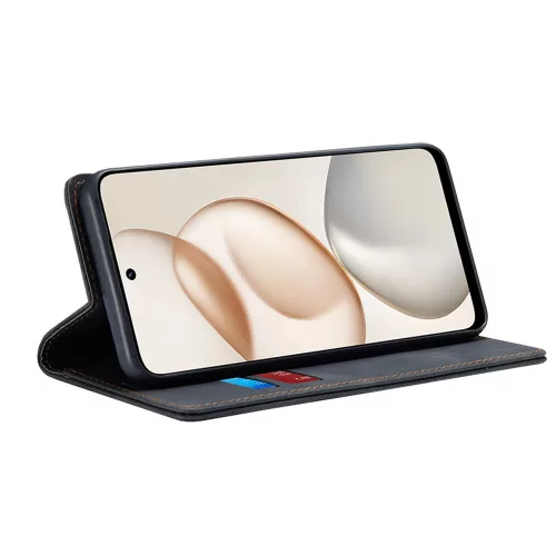 Techsuit - Confy Cover kinyitható tok - Honor 400 Smart 5G / 400 Smart 4G / X7d 4G - Fekete
