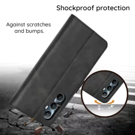   Techsuit - Diary Book kinyitható tok - Honor 400 Smart 5G / 400 Smart 4G / X7d 4G - Fekete
