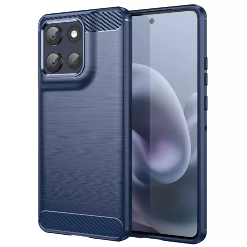Techsuit - Carbon szilikon tok - Motorola Moto G86 - Kék